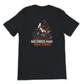 KTM 390 Adventure t-shirt, Bad Choices Make Great Stories, off-bike adventure-rider tee by ADVTEES