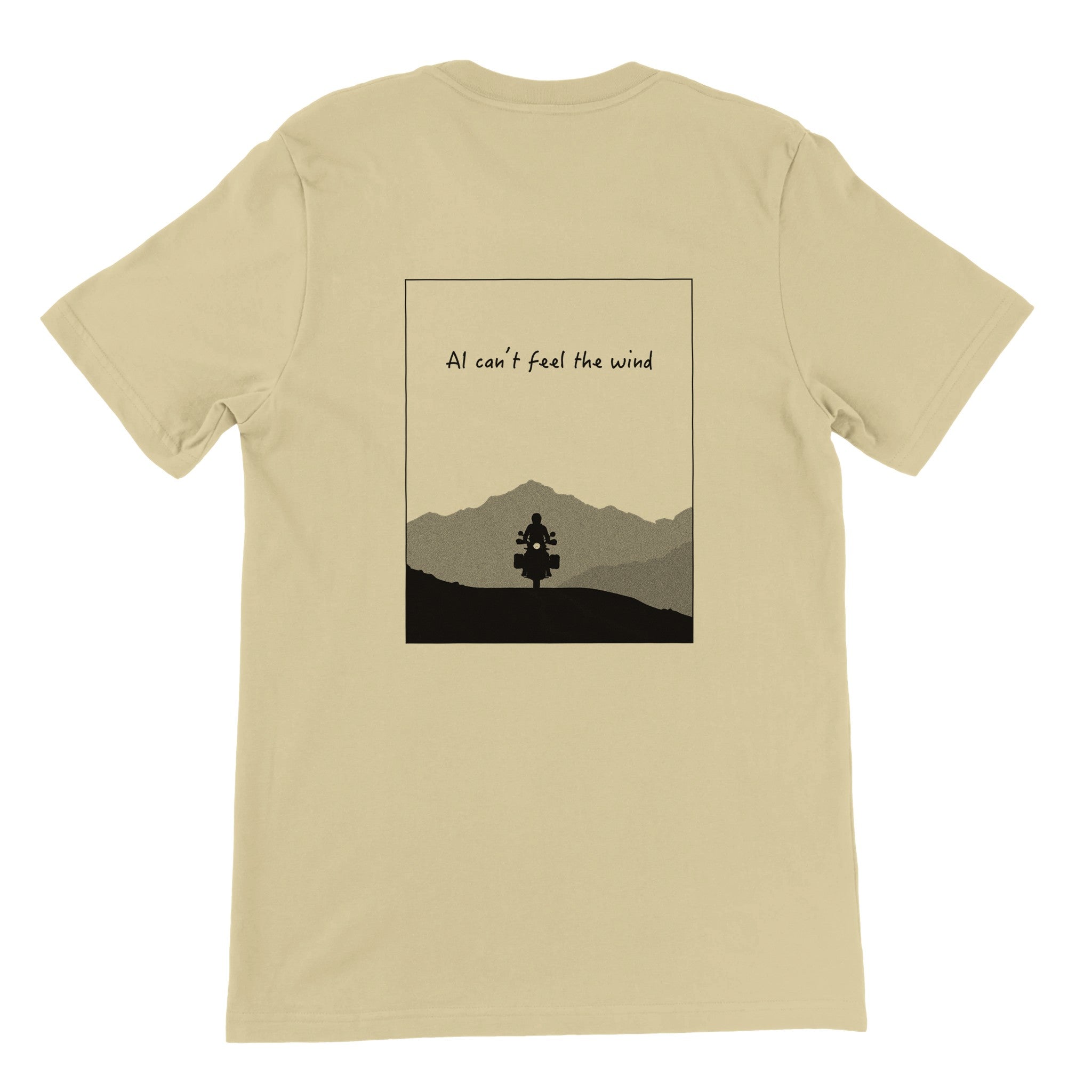 AI Can't Feel The Wind — off-bike adventure-rider tee by ADVTEES