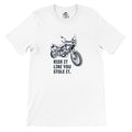 Ride It Like You Stole It. CFMOTO — off-bike adventure-rider tee by ADVTEES